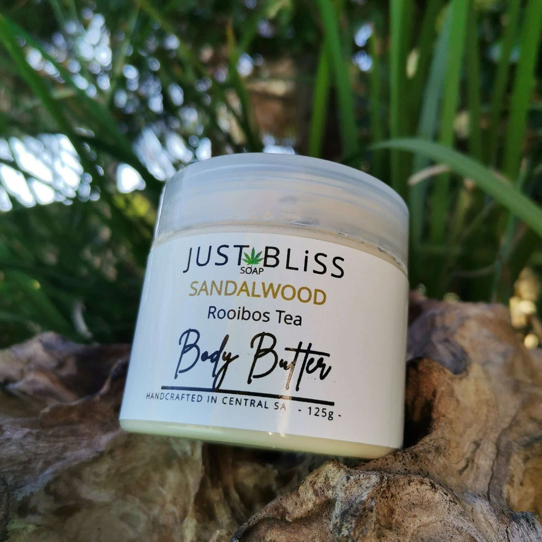 JUSTBLISS: Rooibos Tea BODY BUTTER: sandalwood