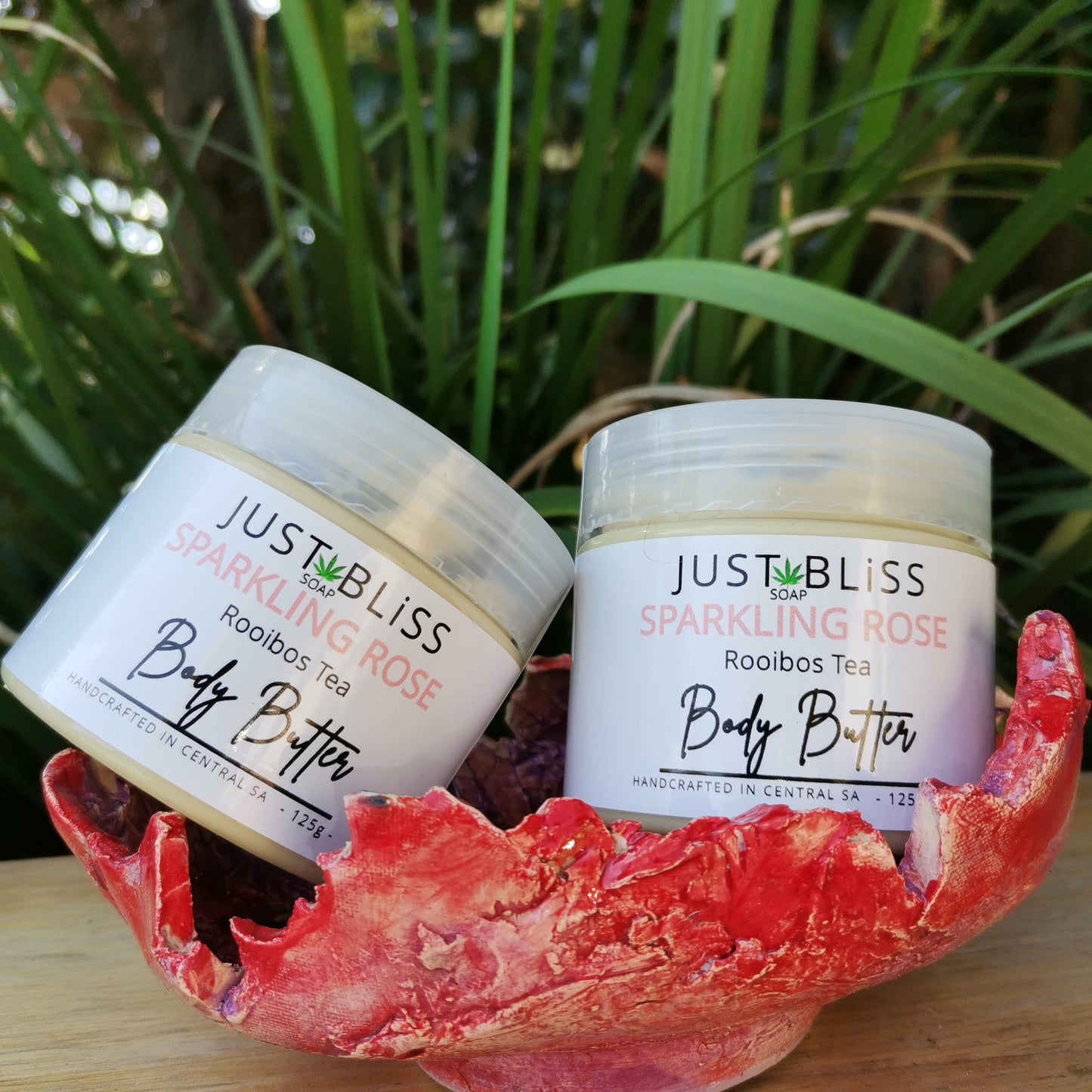 JUSTBLISS: Rooibos Tea BODY BUTTER: sparkling rose