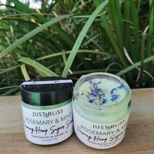 Load image into Gallery viewer, JUSTBLISS: foaming body scrub: rosemary and mint

