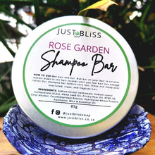 Load image into Gallery viewer, SHAMPOO BAR in tin: rose garden (geranium)
