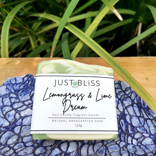 JUSTBLISS: SOAP BAR: lemongrass and lime dream
