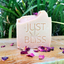 Load image into Gallery viewer, JUSTBLISS: SOAP BAR: rose garden with rose clay and geranium
