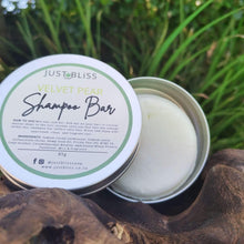 Load image into Gallery viewer, JUSTBLISS: SHAMPOO BAR in tin: velvet pear
