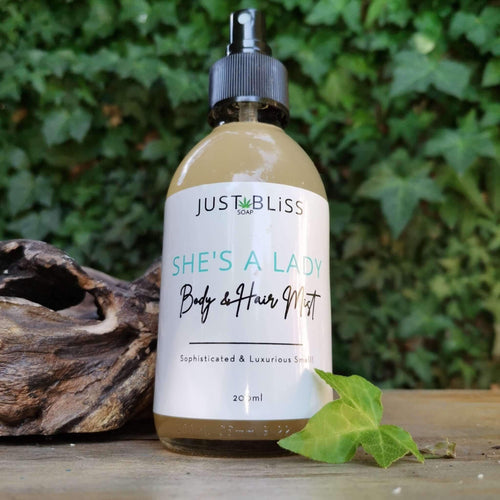 JUSTBLISS: body and hair mist: she's a lady