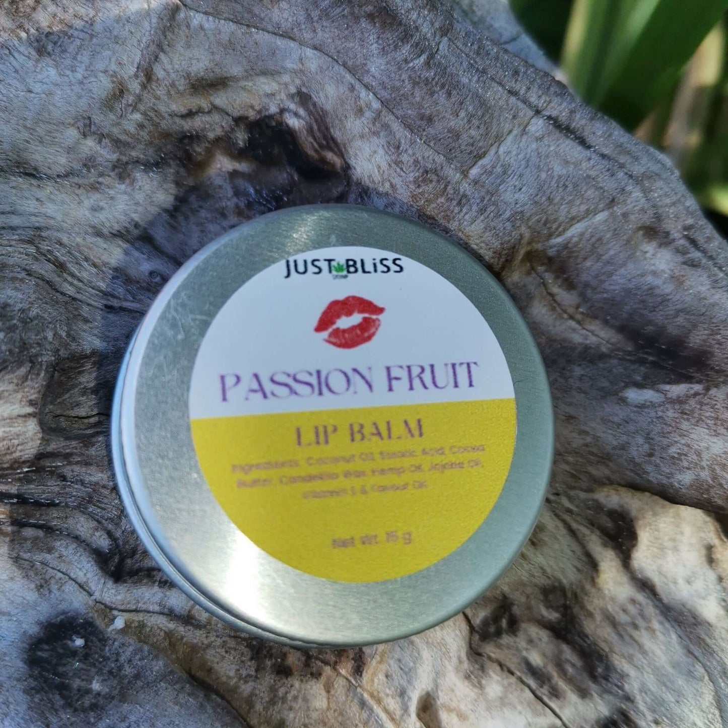 JUSTBLISS: LIP BALM: passion fruit