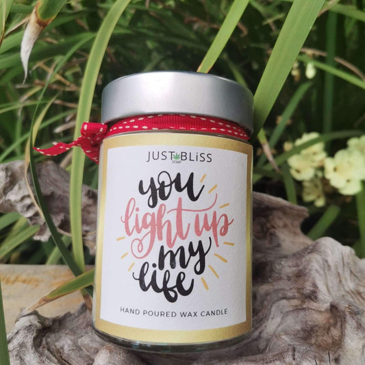 JUSTBLISS: PAMPER CANDLE: you light up my life (250ml)