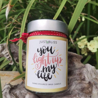 JUSTBLISS: PAMPER CANDLE: you light up my life (250ml)