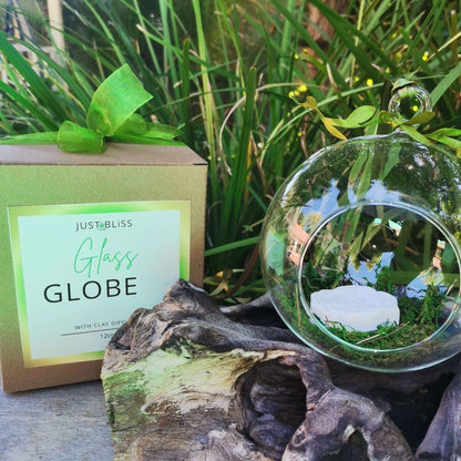 JUSTBLISS: clay diffuser stone (in glass ball)