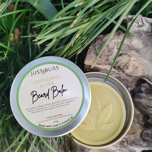 JUSTBLISS: beard balm: lemongrass and lime