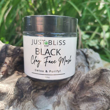 Load image into Gallery viewer, JUSTBLISS: clay face mask: black detox
