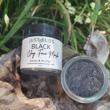 JUSTBLISS: clay face mask: black detox