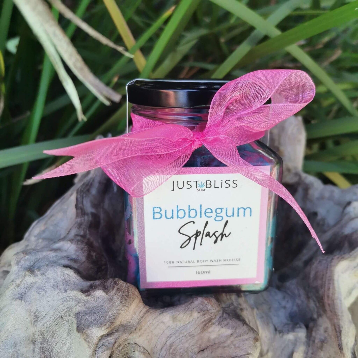JUSTBLISS: bubblegum splash bath and shower mousse