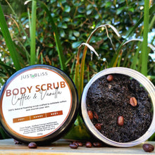 Load image into Gallery viewer, JUSTBLISS: BODY SCRUB: coffee and vanilla (250g)
