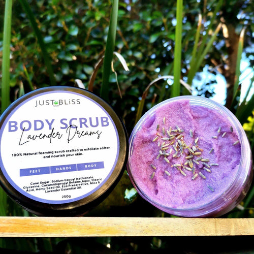 JUSTBLISS: BODY SCRUB: lavender