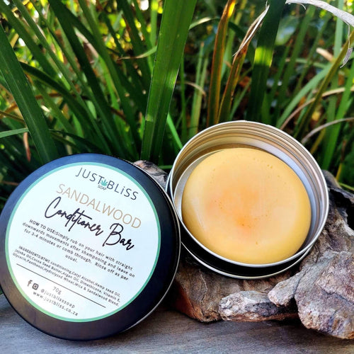 HAIR CONDITIONER BAR: sandalwood (in tin)