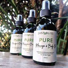 Load image into Gallery viewer, JUSTBLISS: body oil: pure massage and body oil
