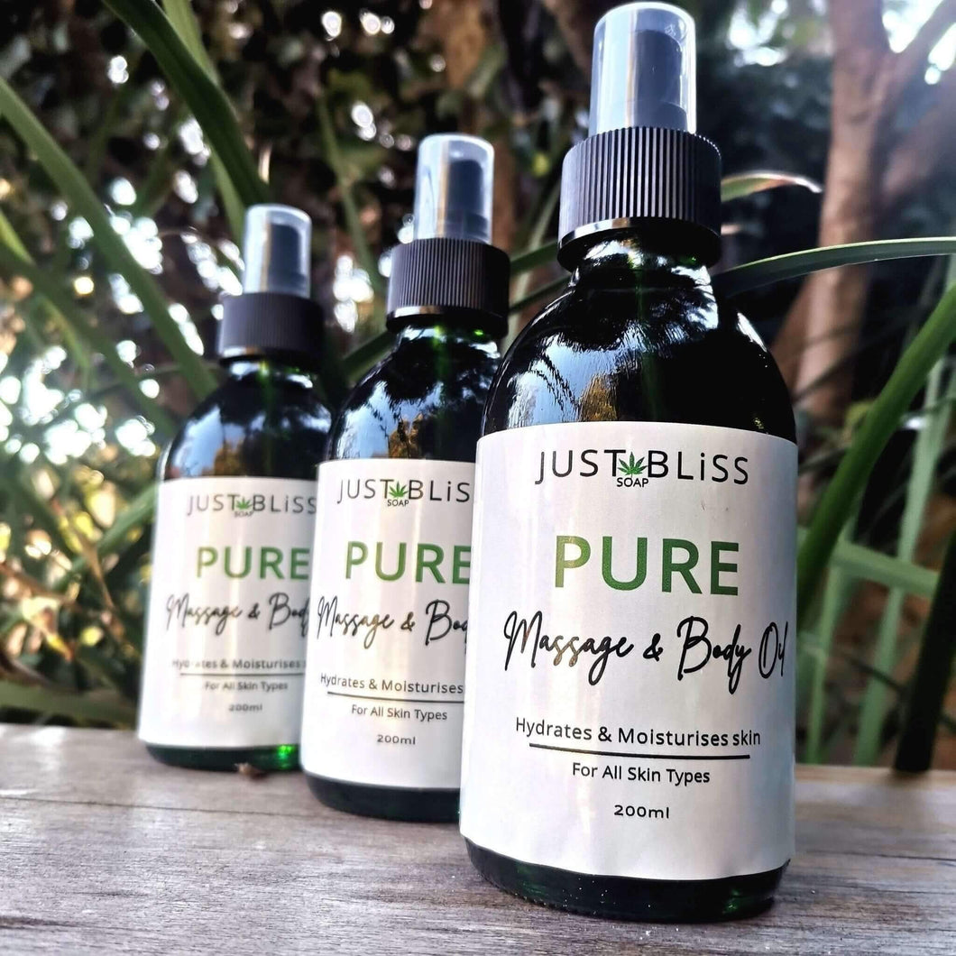 JUSTBLISS: body oil: pure massage and body oil