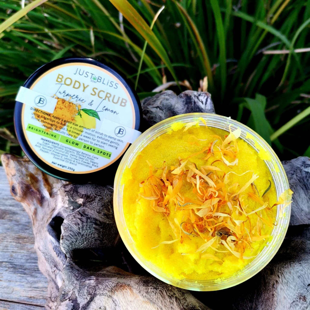 JUSTBLISS: BODY SCRUB: Turmeric and honey