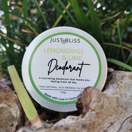 JUSTBLISS: DEODORANT: lemongrass and lime