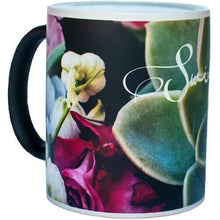 Load image into Gallery viewer, SWEIR COLOUR CHANGING MUG: flower crochet
