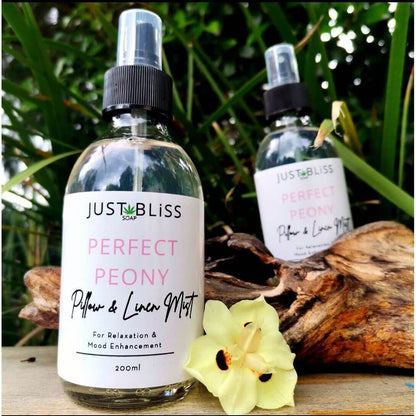 JUSTBLISS: PILLOW & LINEN SPRAY: Perfect Peony