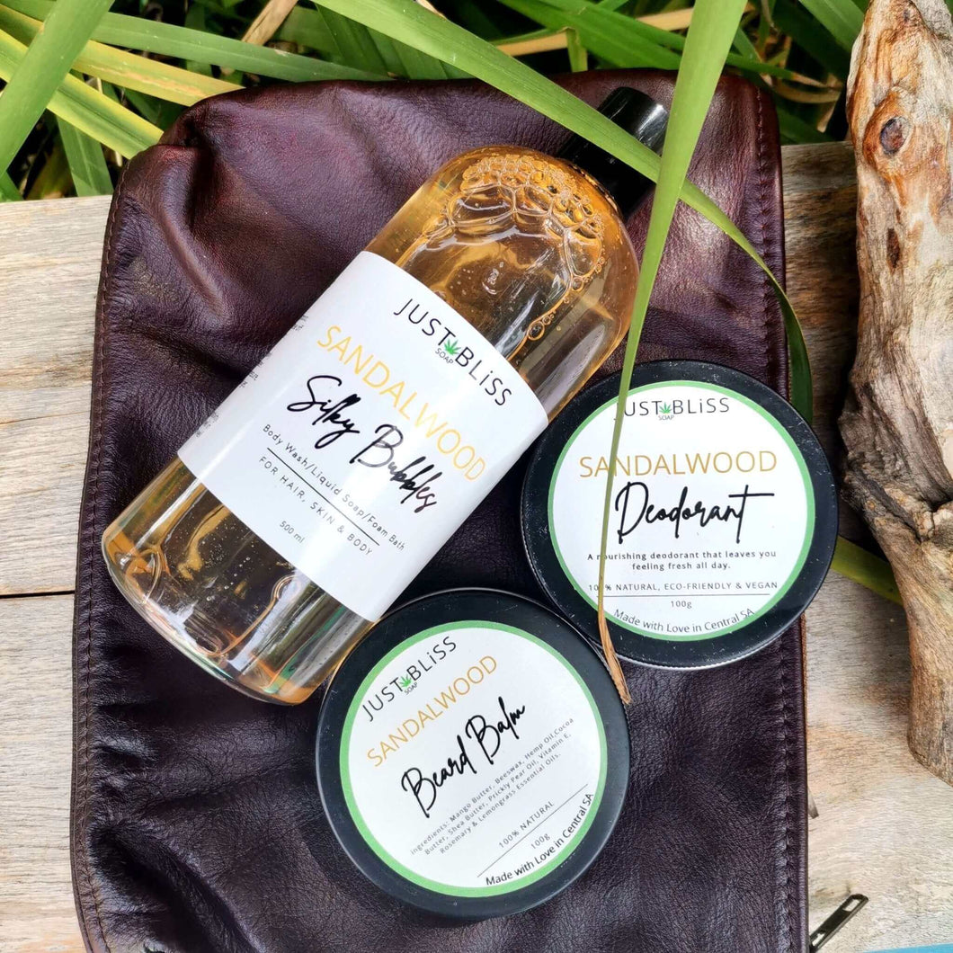 GIFT BOX: Sandalwood For Him (Box: 6) - JUSTBLiSS Soap