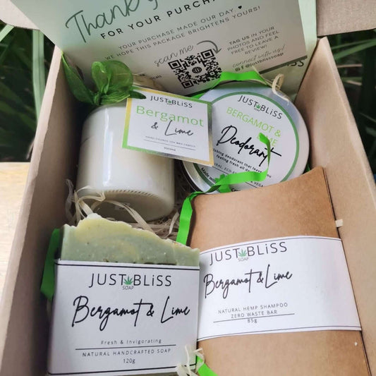 JUSTBLISS: GIFT BOX: bergamot and lime