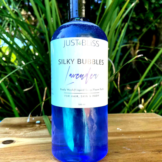 JUSTBLISS: SILKY BUBBLES: Lavender (500ml)