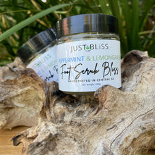 Load image into Gallery viewer, JUSTBLISS: FOOT SCRUB: peppermint and lemongrass

