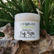 Load image into Gallery viewer, JUSTBLISS: Rooibos Tea BODY BUTTER: velvet pear

