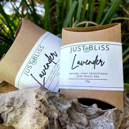JUSTBLISS: COMBO SHAMPOO AND CONDITIONER BAR: lavender (refill)