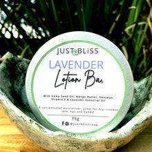 Load image into Gallery viewer, JUSTBLISS: LOTION BAR: LAVENDER
